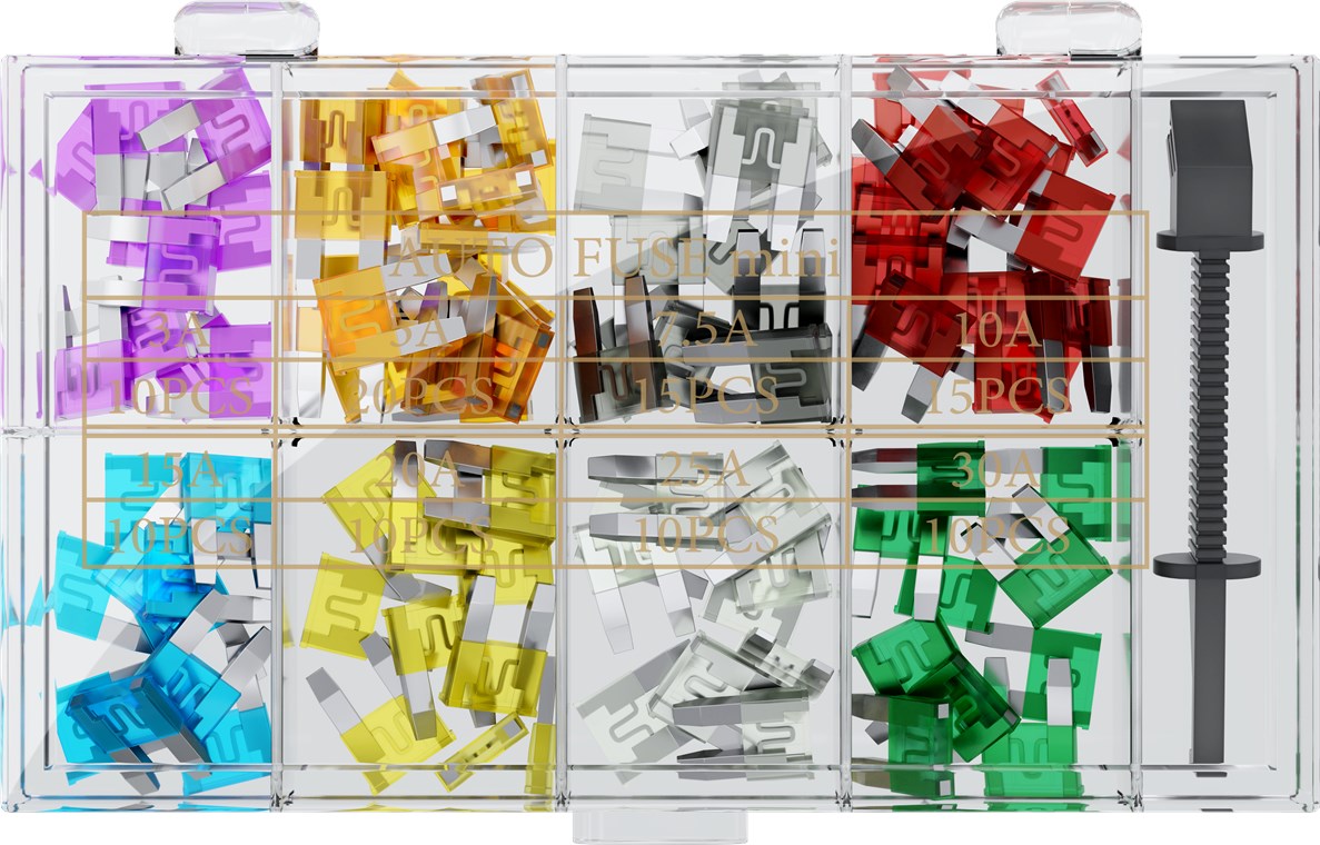 Assortimento di fusibili per l’auto 101 pz. dimensioni del fusibile dell'auto: 167 x 112 x 381 mm Assortimento di fusibili per l’auto 101 pz. dimensioni del fusibile dell'auto: 167 x 112 x 381 mm